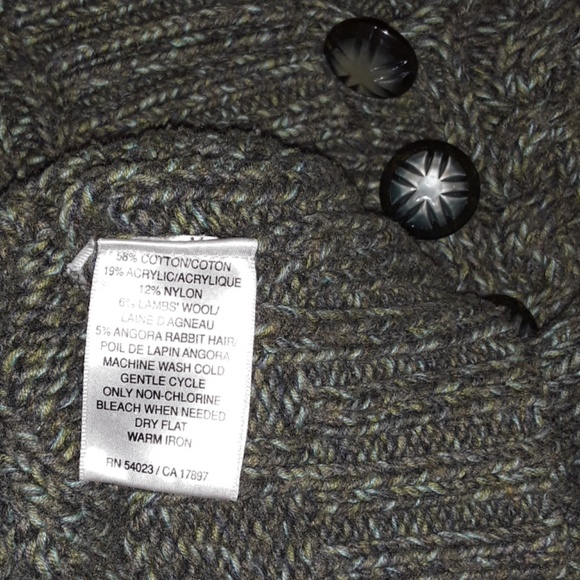 Old Navy Green Chunky Hooded Sweater EUC - Picture 3 of 12